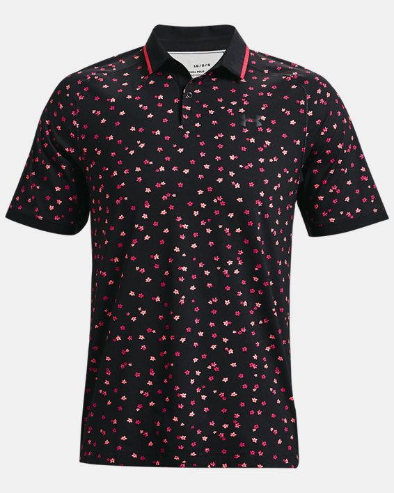 Men's UA Iso-Chill Floral Polo in Black image number 4